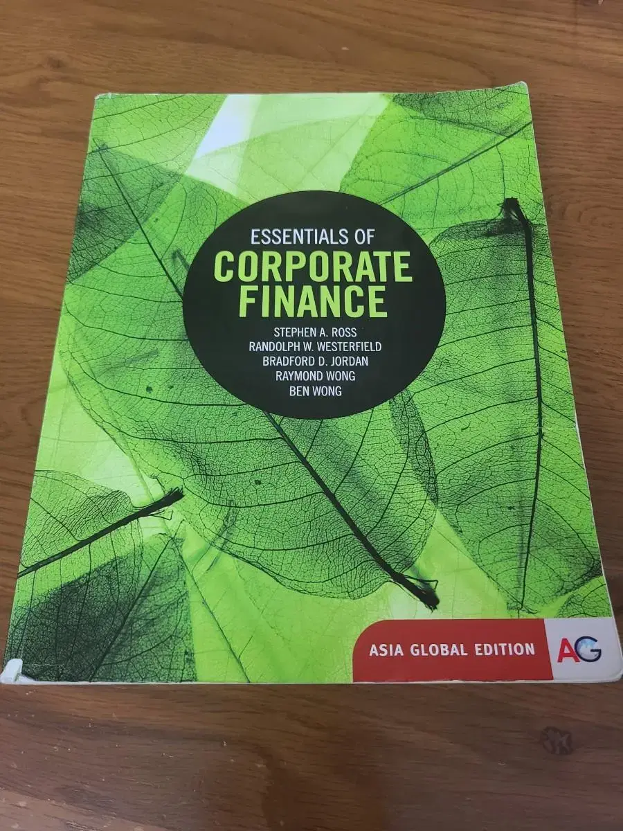 Essentials of Corporate Finance 전공 책